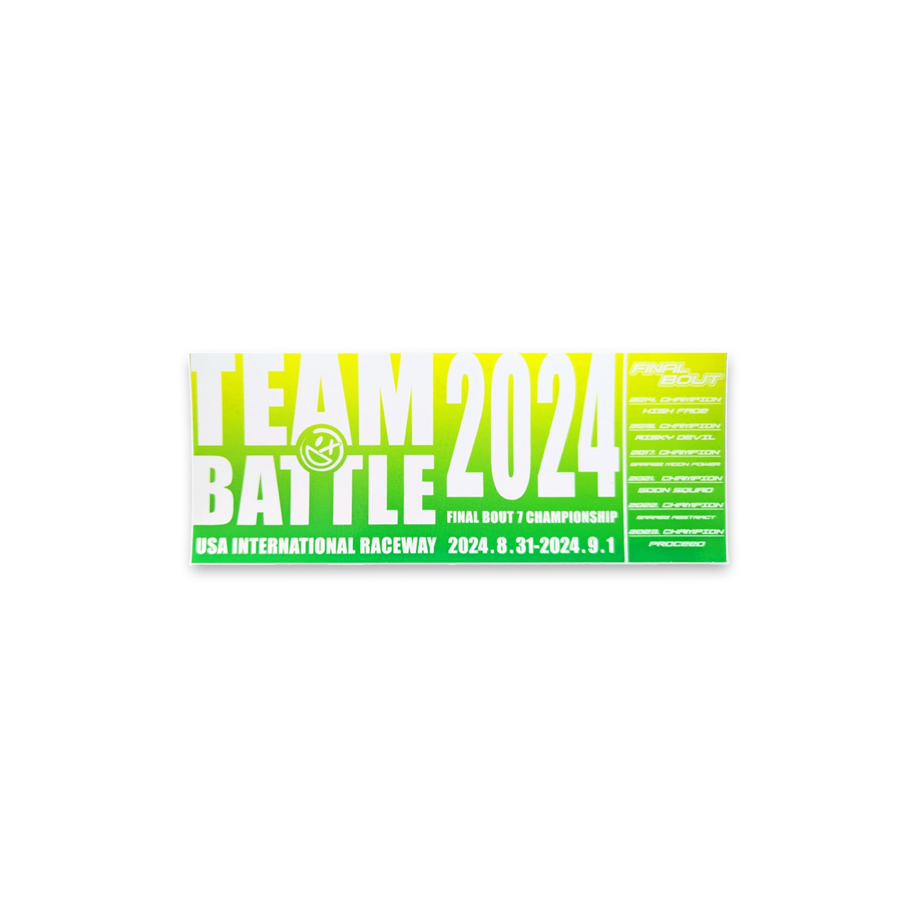 2024 Team Battle Sticker [Color Options]